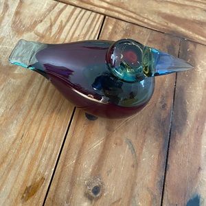 iIttala  * signed  Hand made glass bird